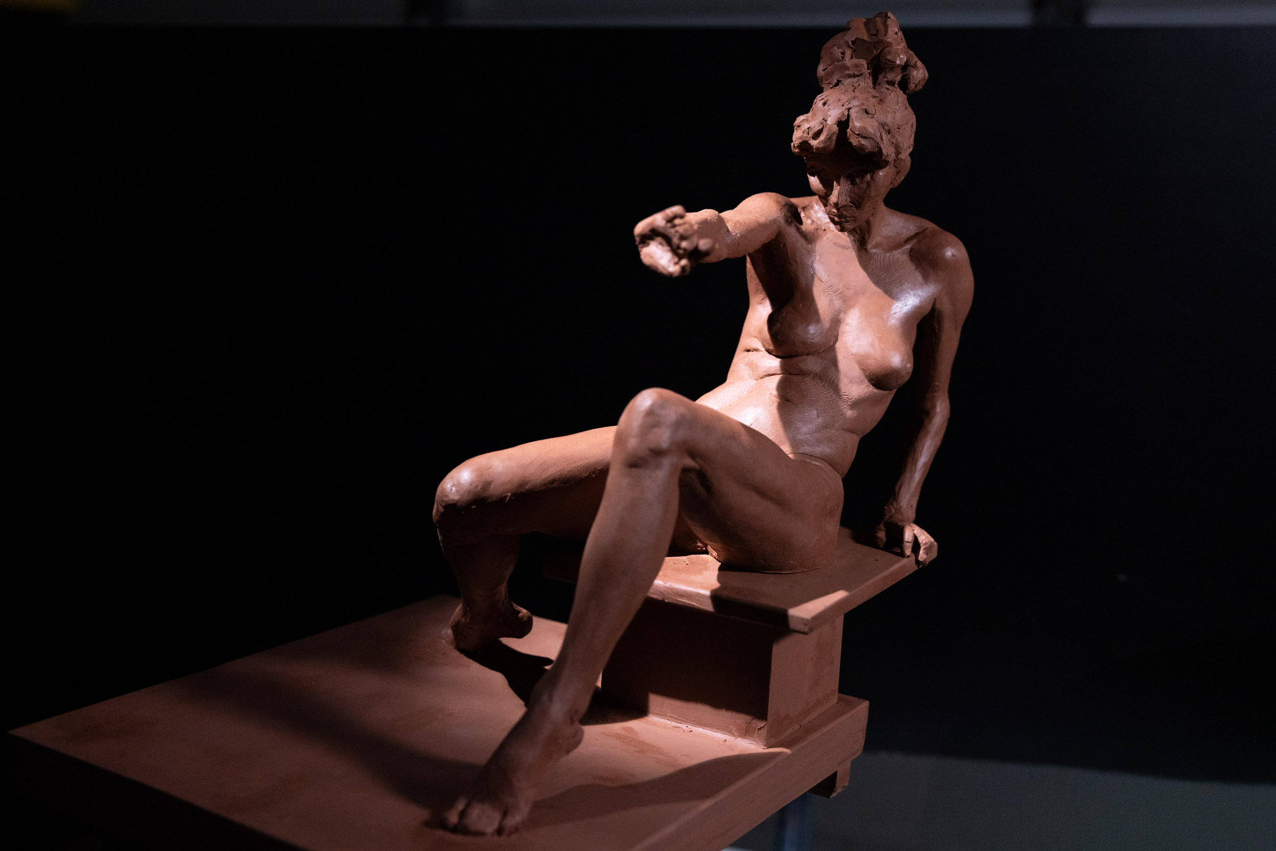 Seated Figure Study sculpture